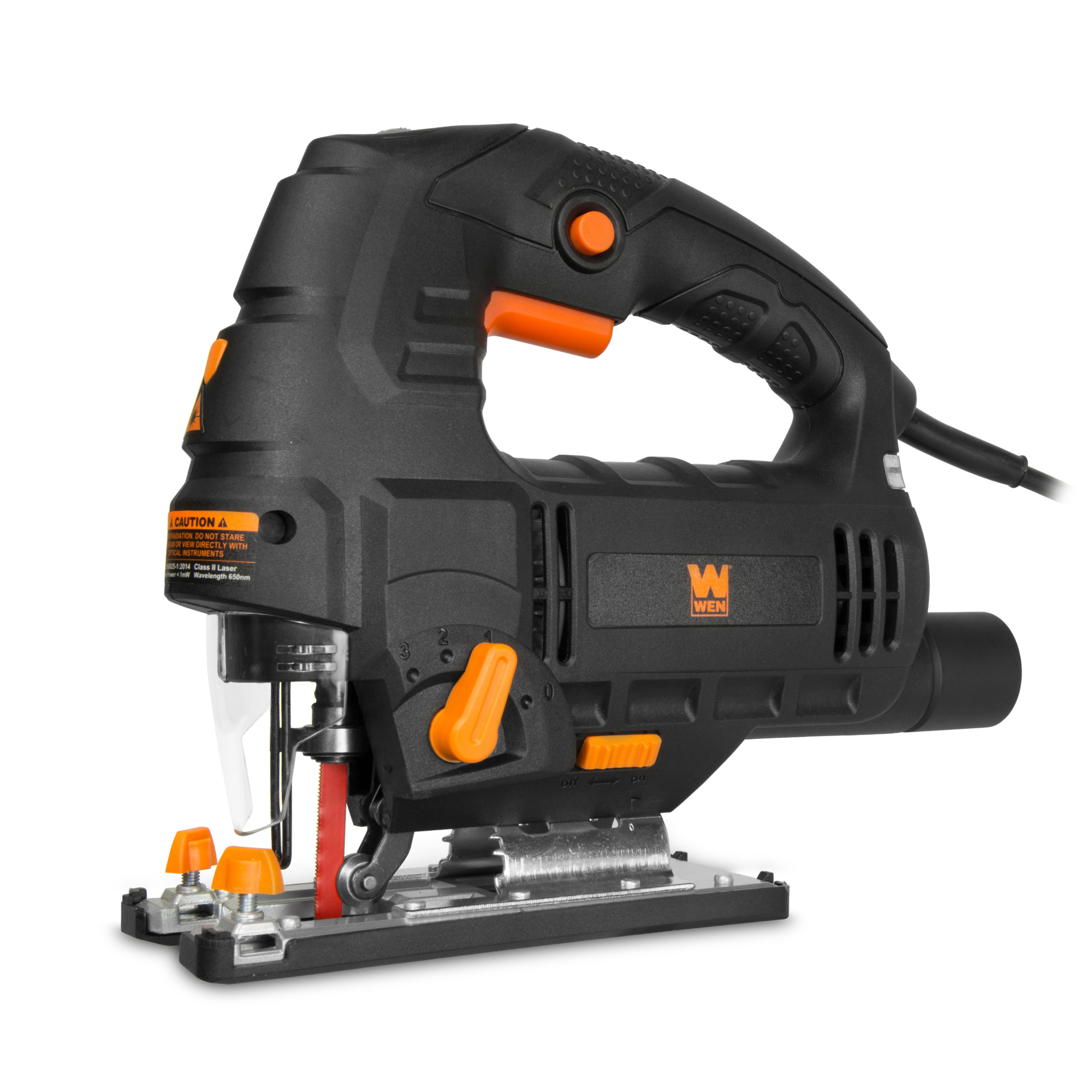 WEN Variable Speed Orbital Jig Saw - 6.6 Amp, 3300 SPM, Laser and LED Light, 120V, Model# 33606